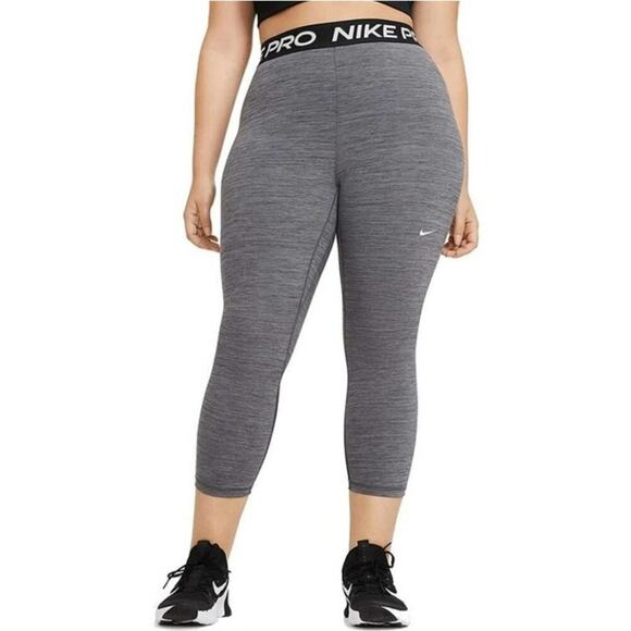 Nike pro mesh active athletic workout leggings plus size 2X new! - Picture 1 of 13